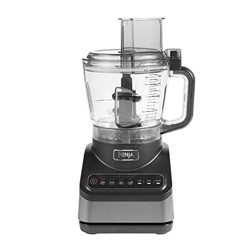 Ninja BN650EU Procesador de Alimentos con Auto-iQ, Vaso de 2.1 l, 850 W, 2.1 litros, BPA Free Plastic, 2 Velocidades, Plata