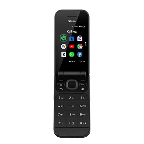 Nokia 2720 Flip - Teléfono móvil de 2,8'' (512 MB RAM, 4 GB ROM, Cámara 2 MP, Batería 1500 mAh), Negro