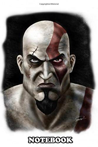 Notebook: A Cool Fan Art Of Kratos From Videogame God Of War , Journal for Writing, College Ruled Size 6" x 9", 110 Pages