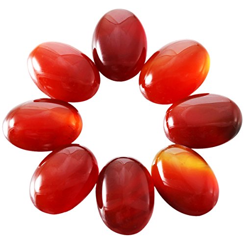 Nupuyai 5 Piezas Piedras Preciosas cabujones Plana Parte Trasera Cristal cabujón Ovalado Piedra para Charms DIY Joyas fabricación, Ágata Roja, 15x20mm Nupuyai 5 Piezas Piedras Preciosas cabujones Plana Parte Trasera Cristal cabujón Ovalado Piedra para Charms DIY Joyas fabricación, Ágata Roja, 15x20mm