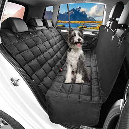 OMORC Funda para Perros, Cubierta de Asiento para Perros, Funda de Asiento para Perros, Cojín de Picnic, Tamaño Universal, 148cm * 135cm, Antideslizante, Fácil instalación / Limpieza, Negro