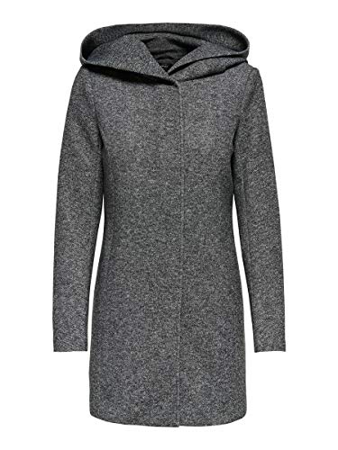 Only onlSEDONA Light Coat OTW Noos Abrigo, Gris (Dark Grey Melange), 44 (Talla del Fabricante: XX-Large) para Mujer Only onlSEDONA Light Coat OTW Noos Abrigo, Gris (Dark Grey Melange), 44 (Talla del Fabricante: XX-Large) para Mujer
