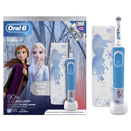 Oral-B Kids - Cepillo de dientes eléctrico de Braun, Frozen 2 Oral-B Kids - Cepillo de dientes eléctrico de Braun, Frozen 2