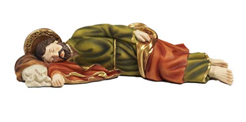 Paben - Estatua de San José durmiendo, artículo religioso 12,8 cm, de resina, de Paben.