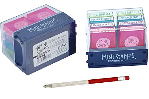 Pack 8 Sellos Profesor Mini Stamps Motivación CASTELLANO. Hasta 10.000 impresiones por mensaje + REGALO Pack 8 Sellos Profesor Mini Stamps Motivación CASTELLANO. Hasta 10.000 impresiones por mensaje + REGALO