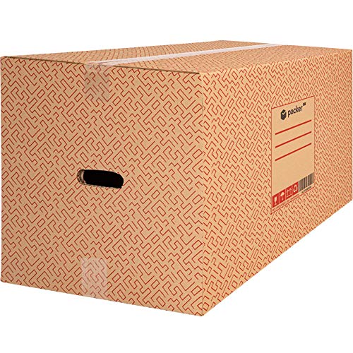 packer PRO Pack 10 Cajas Carton para Mudanzas y Almacenaje Ultra Resistentes con Asas 600x400x400mm