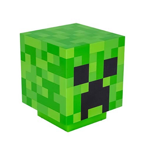 Paladone PP6595MCF Lámpara de mesita Creeper Minecraft, Verde, 19x16 cm Paladone PP6595MCF Lámpara de mesita Creeper Minecraft, Verde, 19x16 cm