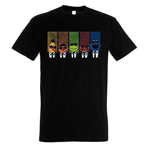 Pampling Reservoir Muppets - Reservoir Dogs, Camiseta Hombre, Negro, L Pampling Reservoir Muppets - Reservoir Dogs, Camiseta Hombre, Negro, L