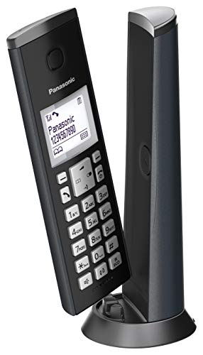 Panasonic KX-TGK210, Teléfono Fijo Inalámbrico de Diseño (LCD, Identificador de Llamadas, Agenda de 50 números, Bloqueo de Llamada, Modo ECO), DECT, Negro Panasonic KX-TGK210, Teléfono Fijo Inalámbrico de Diseño (LCD, Identificador de Llamadas, Agenda de 50 números, Bloqueo de Llamada, Modo ECO), DECT, Negro