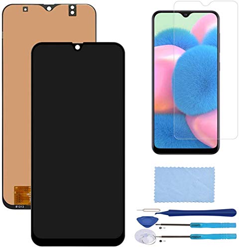 Pantalla LCD Táctil Asamblea Repuesto Compatible con Samsung Galaxy A30s 2019 SM-A307F/DS Negro con Herramientas + Película Templada Pantalla LCD Táctil Asamblea Repuesto Compatible con Samsung Galaxy A30s 2019 SM-A307F/DS Negro con Herramientas + Película Templada
