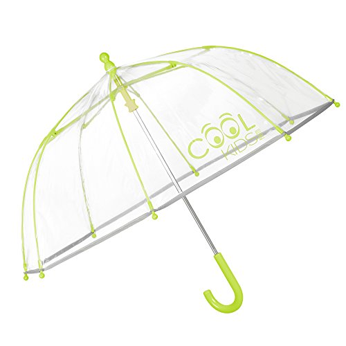 Paraguas Transparente Niño Niña Amarillo - Paraguas de Burbuja y Ribete Reflectante - Resistente Antiviento con Apertura Manual de Seguridad - 3/6 Años - Diámetro 64 cm - Perletti Cool Kids - Verde Paraguas Transparente Niño Niña Amarillo - Paraguas de Burbuja y Ribete Reflectante - Resistente Antiviento con Apertura Manual de Seguridad - 3/6 Años - Diámetro 64 cm - Perletti Cool Kids - Verde