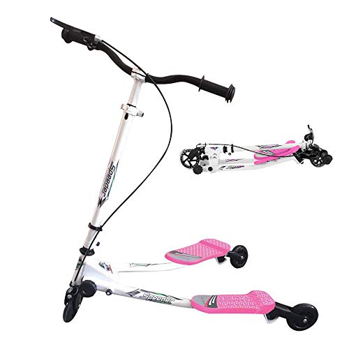 Patinete Scooter de 3 Ruedas Swing Yvolution Fliker Plegable Altura Ajustable, para Niños de 5 +/Adolescentes/Adultos