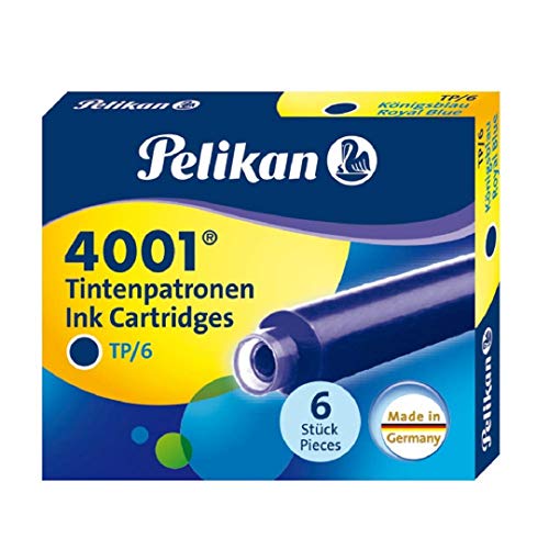 Pelikan - caja de 6 cartuchos de tinta tp/6 azul real
