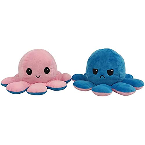 Peluche de Pulpo Reversible, Bonitos Juguetes de Peluche muñeco Vibrante de Doble Cara el Pulpo Reversible Original de Felpa Bonitos Juguetes de Peluche para Niños, Cumpleaños Navidad (M) Peluche de Pulpo Reversible, Bonitos Juguetes de Peluche muñeco Vibrante de Doble Cara el Pulpo Reversible Original de Felpa Bonitos Juguetes de Peluche para Niños, Cumpleaños Navidad (M)