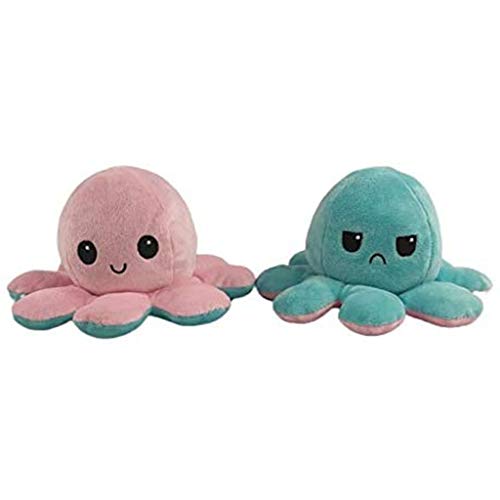 Peluche de Pulpo Reversible, Bonitos Juguetes de Peluche muñeco Vibrante de Doble Cara el Pulpo Reversible Original de Felpa Bonitos Juguetes de Peluche Niños