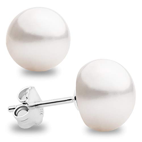 Pendientes de Mujer y Niña de Perlas Cultivadas de Agua Dulce tipo Botón Blancas SECRET & YOU - Plata de Ley de 925 milésimas - Disponibles en 10 tallas desde 4 mm hasta 13 mm Pendientes de Mujer y Niña de Perlas Cultivadas de Agua Dulce tipo Botón Blancas SECRET & YOU - Plata de Ley de 925 milésimas - Disponibles en 10 tallas desde 4 mm hasta 13 mm