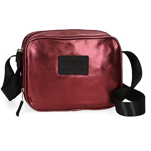 Pepe Jeans April Bandolera Dos Compartimentos Rojo 23x17x8 cms Poliéster Pepe Jeans April Bandolera Dos Compartimentos Rojo 23x17x8 cms Poliéster