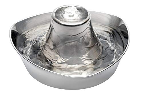 PetSafe Fuente para Mascotas Inoxidable Costa Calma De, Capacidad De 1,8 litros De Agua, Diseño Silencioso, Agua Filtrada, Anima A Las Mascotas A Beber Más Agua 1097 g PetSafe Fuente para Mascotas Inoxidable Costa Calma De, Capacidad De 1,8 litros De Agua, Diseño Silencioso, Agua Filtrada, Anima A Las Mascotas A Beber Más Agua 1097 g