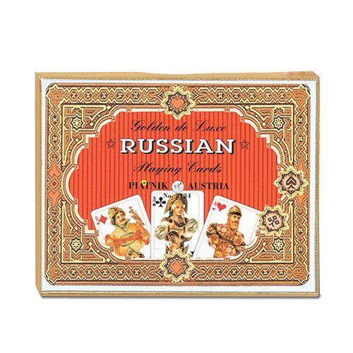 Piatnik 2134 "Ruso de Oro Juego de Cartas (2 x 55-Piece)