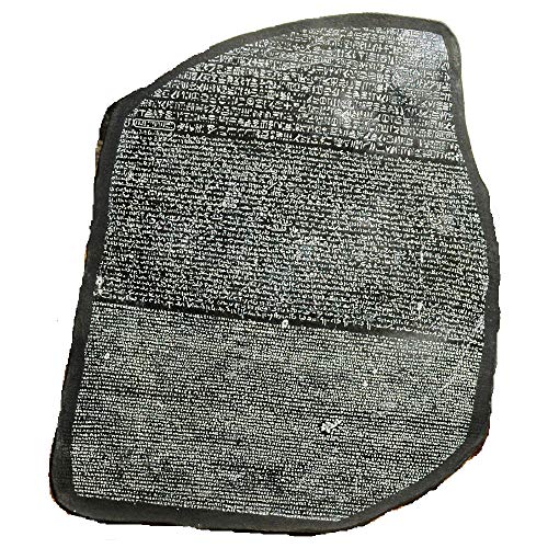 Piedra de Roseta, reproducción autentica Piedra de Roseta encontrada en Egipto, Mide 21 cm de Ancho y 27 cm Largo Aproximadamente