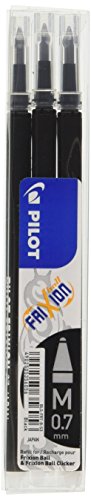 Pilot BLS-FR7-B-S3 - Recambio Frixion, color negro, medio Pilot BLS-FR7-B-S3 - Recambio Frixion, color negro, medio