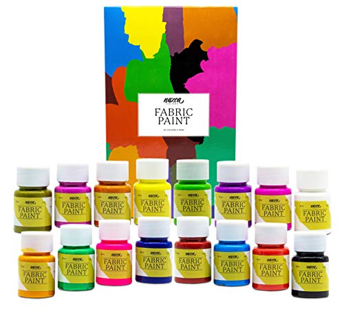 Pintura Textil Permanente y Lavable Nazca Colors – Set 16 Colores x 30ml – Pintura Acrílica para Tela ideal para Pintar Ropa, Camisetas, Vaqueros, Zapatillas, Accesorios Textiles – Excelente Cobertura Pintura Textil Permanente y Lavable Nazca Colors – Set 16 Colores x 30ml – Pintura Acrílica para Tela ideal para Pintar Ropa, Camisetas, Vaqueros, Zapatillas, Accesorios Textiles – Excelente Cobertura