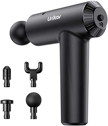 Pistola de Masaje Muscular, Masajeador de Músculo Ultra Silencioso Inalámbrico con 3 Niveles Ajustables, 4 Cabezales de Masaje para Recuperación y Relajación de Fatiga Pistola de Masaje Muscular, Masajeador de Músculo Ultra Silencioso Inalámbrico con 3 Niveles Ajustables, 4 Cabezales de Masaje para Recuperación y Relajación de Fatiga