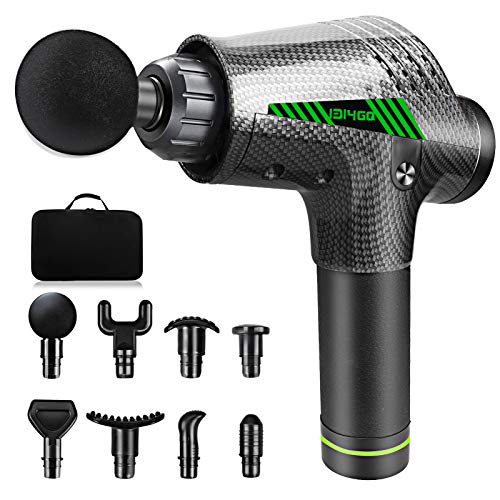 Pistola de Masaje Muscular,Masajeador de Músculos de Tejido Profundo con 30 Niveles Ajustables Electrónica Masajeador con 8 Cabezales de Masaje y Pantalla LCD para Relajación Recuperación Fatiga Pistola de Masaje Muscular,Masajeador de Músculos de Tejido Profundo con 30 Niveles Ajustables Electrónica Masajeador con 8 Cabezales de Masaje y Pantalla LCD para Relajación Recuperación Fatiga