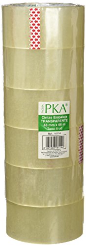 PKA 16114 - Torre de precinto manual, 48 mm x 66 m, 6 unidades, color transparente PKA 16114 - Torre de precinto manual, 48 mm x 66 m, 6 unidades, color transparente