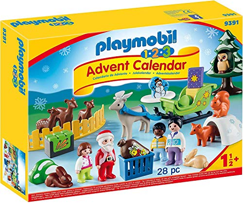 PLAYMOBIL Calendario de Adviento Navidad en el Bosque, A partir de 1.5 años (9391)