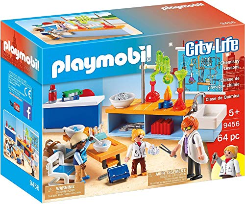 PLAYMOBIL City Life Clase de Química, a Partir de 5 Años (9456)