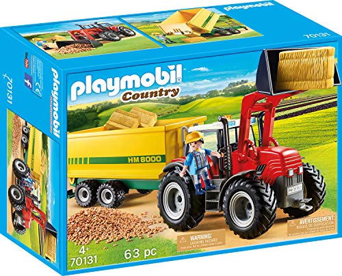 PLAYMOBIL Country Tractor con Remolque, A partir de 4 años (70131) PLAYMOBIL Country Tractor con Remolque, A partir de 4 años (70131)