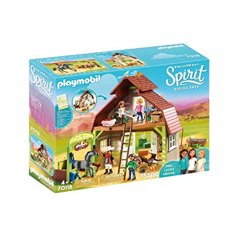 PLAYMOBIL DreamWorks Spirit Establo con Fortu, Pru y Abigaíl, a Partir de 4 Años (70118) PLAYMOBIL DreamWorks Spirit Establo con Fortu, Pru y Abigaíl, a Partir de 4 Años (70118)