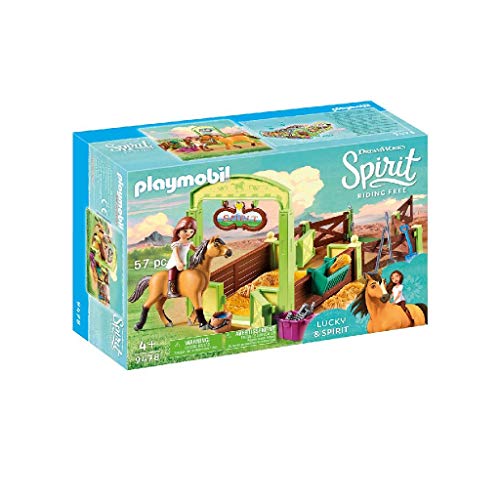 PLAYMOBIL DreamWorks Spirit Establo Fortu y Spirit, a Partir de 4 Años (9478)