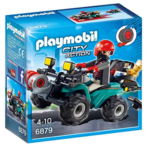 Playmobil Ladrón con Quad y Botín 6879 Playmobil Ladrón con Quad y Botín 6879