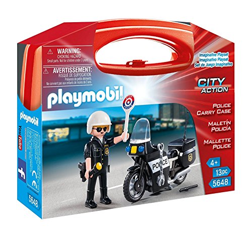 PLAYMOBIL Policía- Caso de Transporte de la Policía Figuras de Juguete, Multicolor (5648) PLAYMOBIL Policía- Caso de Transporte de la Policía Figuras de Juguete, Multicolor (5648)