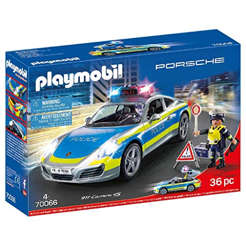 PLAYMOBIL- Porsche 911 Carrera 4S Playset de Figuras, Multicolor (70066)