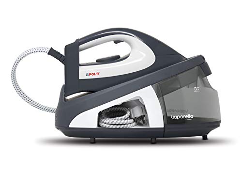 Polti Vaporella Simply VS10.12 Centro de Planchado generador de Vapor con deposito Extraible de 1,5 L, Bomba presión 6,5 Bar, función Eco, Calentamiento 2 Minutos, Gris/Blanco Polti Vaporella Simply VS10.12 Centro de Planchado generador de Vapor con deposito Extraible de 1,5 L, Bomba presión 6,5 Bar, función Eco, Calentamiento 2 Minutos, Gris/Blanco