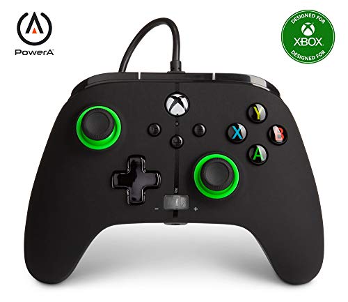 Power A - Mando con Cable, Salida de Audio y Botones programables, de Color Negro y Verde para Xbox One y Xbox Serie X (Xbox Series X) Power A - Mando con Cable, Salida de Audio y Botones programables, de Color Negro y Verde para Xbox One y Xbox Serie X (Xbox Series X)