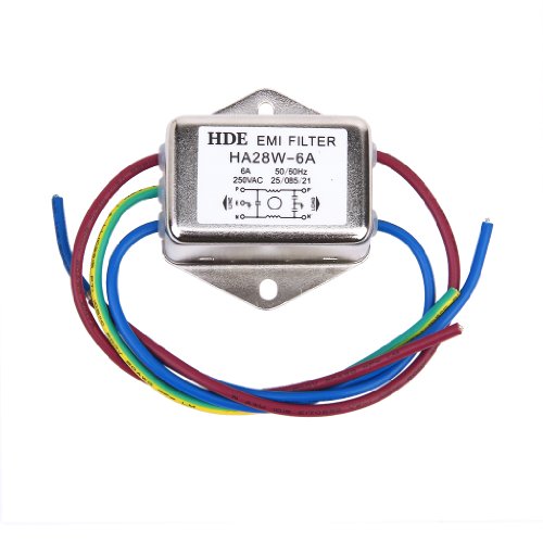 Power EMI Filtro HA28W-6A 50/60Hz 250V AC Inmune CD DVD ROMs Power EMI Filter Power EMI Filtro HA28W-6A 50/60Hz 250V AC Inmune CD DVD ROMs Power EMI Filter
