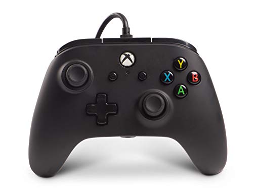 PowerA Mando con Cable con licencia oficial para Xbox One, Xbox One S, Xbox One X y Windows 10 - Negro PowerA Mando con Cable con licencia oficial para Xbox One, Xbox One S, Xbox One X y Windows 10 - Negro