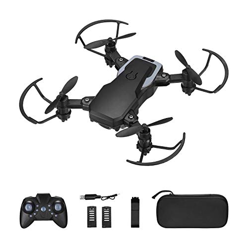 Powerextra Mini Drone con Cámara 3 x Baterías para Principiantes - Mini Drone Plegable con Control Remoto HD WiFi Cámara FPV 2.4 GHz Flips 3D y Función de Giro con Bolsa de Almacenamiento Powerextra Mini Drone con Cámara 3 x Baterías para Principiantes - Mini Drone Plegable con Control Remoto HD WiFi Cámara FPV 2.4 GHz Flips 3D y Función de Giro con Bolsa de Almacenamiento