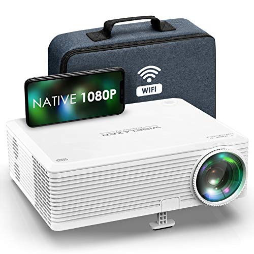 Proyector Full HD 1080p Nativo,WISELAZER Mini Proyector WiFi 5G con Función Zoom,200" Pantalla Grande,Corrección Electrónica Trapezoidal,Proyector de Video Compatible con HDMI/USB/Smartphone/ TV Stick Proyector Full HD 1080p Nativo,WISELAZER Mini Proyector WiFi 5G con Función Zoom,200" Pantalla Grande,Corrección Electrónica Trapezoidal,Proyector de Video Compatible con HDMI/USB/Smartphone/ TV Stick