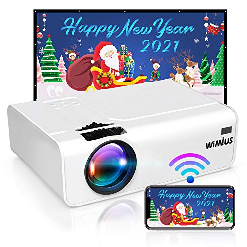 Proyector WiFi, WiMiUS 5800 Proyector WiFi Portátil Full HD Soporta 1080P Audio AC3 Mini Proyector 720P Nativo 80000 Horas Proyector WiFi Cine En Casa para Telefono/iPad/PC HDMI VGA AV TF USB Proyector WiFi, WiMiUS 5800 Proyector WiFi Portátil Full HD Soporta 1080P Audio AC3 Mini Proyector 720P Nativo 80000 Horas Proyector WiFi Cine En Casa para Telefono/iPad/PC HDMI VGA AV TF USB