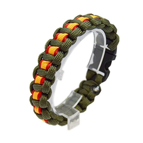 Pulsera Green Line Paracord Albero Guardia Civil - Ejercito Nacional España. Enviamos a Baleares y Canarias.