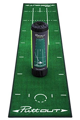 PuttOut Pro - Alfombrilla de Golf, Unisex, Put/Mat/GRN, Verde, 240 x 50 cm