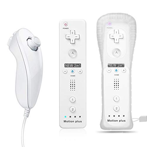 QUMOX 2en1 Remote MotionPlus Controller Remote + Nunchuk para Nintendo Wii QUMOX 2en1 Remote MotionPlus Controller Remote + Nunchuk para Nintendo Wii