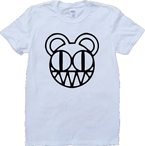 Radiohead Modificado Oso Logo Blanco por Encargo T-Shirt - Large Radiohead Modificado Oso Logo Blanco por Encargo T-Shirt - Large