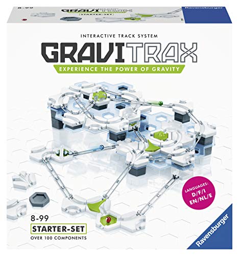 Ravensburger GraviTrax Starter Set, Juego construcciones STEM, +100 componentes, Edad recomendada 8+ (27597)
