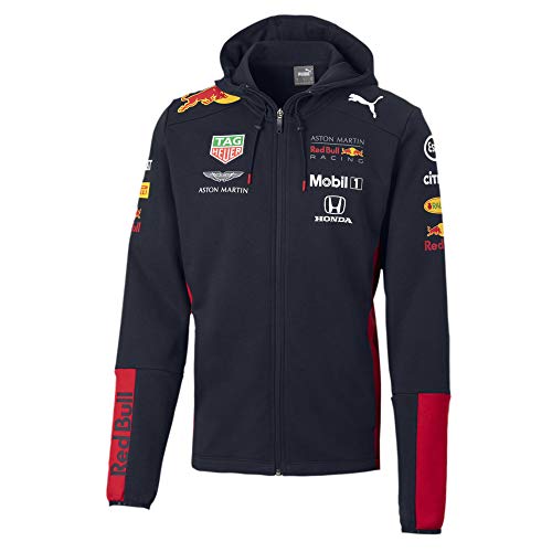 Red Bull Racing Official Teamline Zip Sudadera con Capucha, Hombres X-Large - Original Merchandise